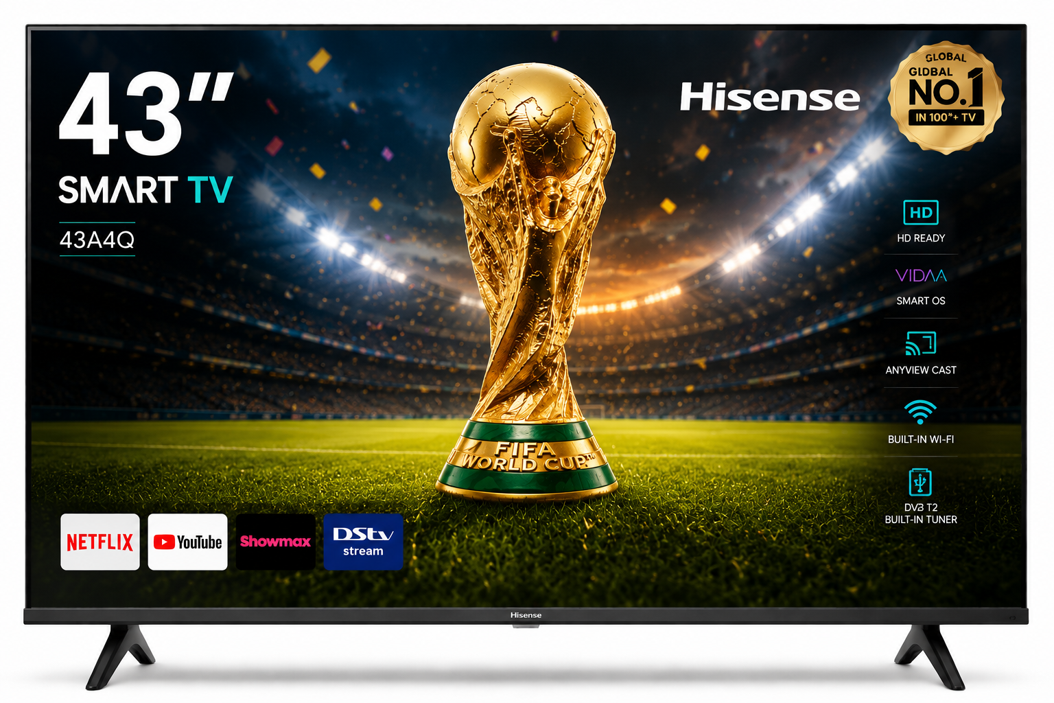 Hisense 43 Inch Smart Frameless TV Hisense 43 Inch Smart Frameless TV - Image 1