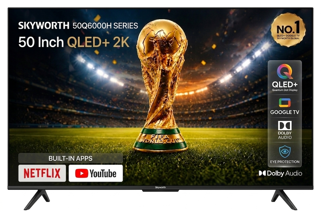 Skyworth 50Q6000H 50 Inch QLED Google TV Skyworth 50Q6000H 50 Inch QLED Google TV - Image 1