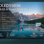 LG 55 Inch OLED AI B5 4K 120Hz Smart TV