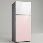 Samsung Bespoke Fridge 393 Liters Clean White & Clean Pink Top Mount Freezer (RT38CB66218C)