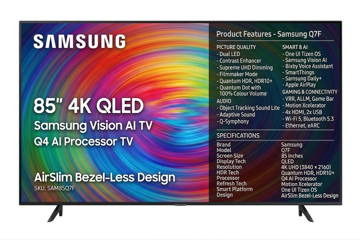 Gemini_Generated_Image_f2w3jsf2w3jsf2w3 Samsung 85 Inch Q7F 4K QLED Samsung Vision AI TV - Image 1