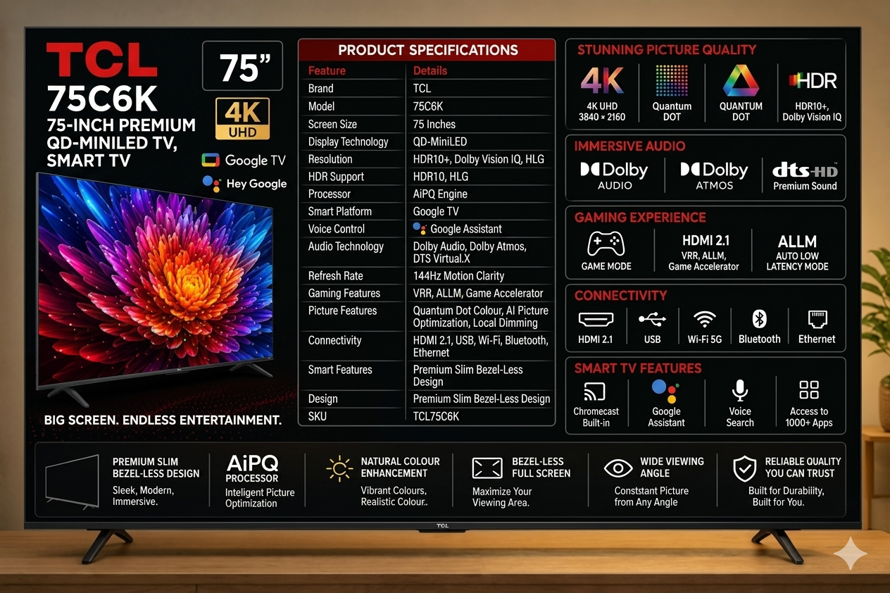 Gemini_Generated_Image_fu5y7ufu5y7ufu5y TCL 75C6K 75 Inch Premium QD-MiniLED TV - Image 1