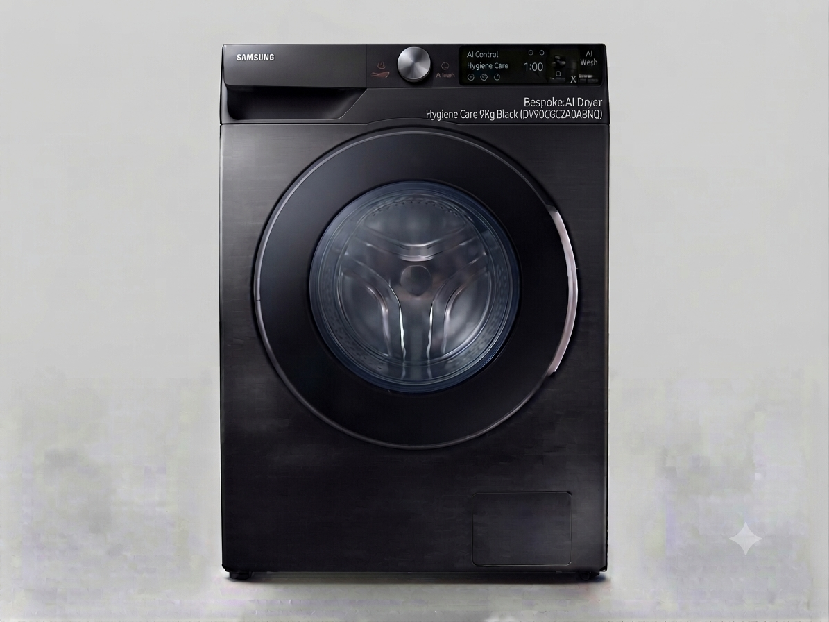 Gemini_Generated_Image_j6oja0j6oja0j6oj Samsung Bespoke AI Dryer Hygiene Care 9Kg Black (DV90CGC2A0ABNQ) - Image 1