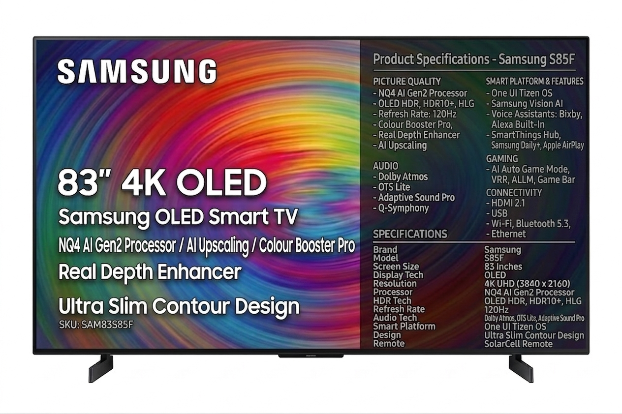 Gemini_Generated_Image_k9wjwqk9wjwqk9wj Samsung 83 Inch S85F 4K OLED Samsung Vision AI TV - Image 1