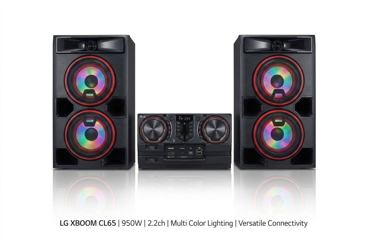 Gemini_Generated_Image_nnz7m3nnz7m3nnz7 LG XBOOM CL65 Mini Hi-Fi System (950W 2.2 Channel) - Image 1