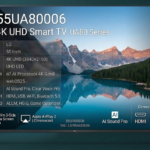 LG 55 Inch  UHD AI UA80 4K Smart TV