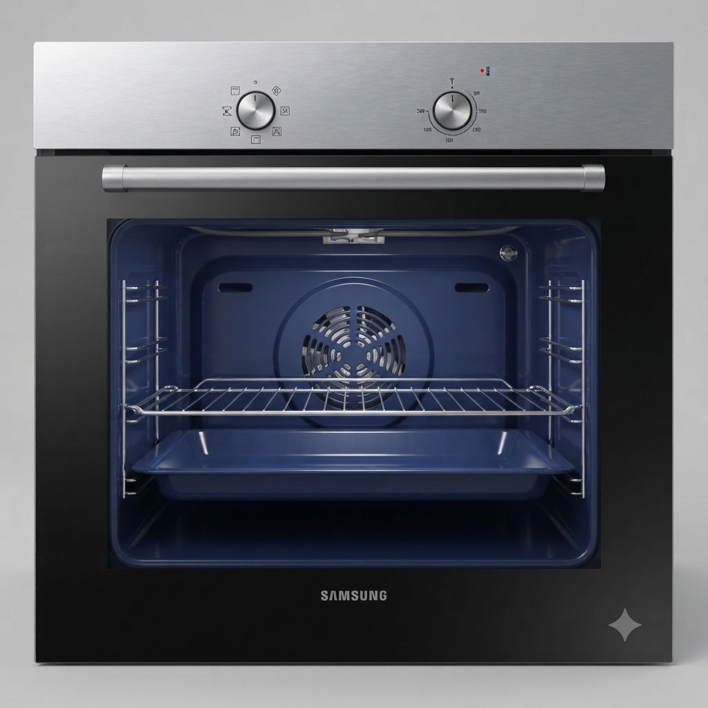 Gemini_Generated_Image_1q7yle1q7yle1q7y Samsung 60L Electric Oven Convection with Ceramic Enamel Stainless Steel (NV60K3110BS) - Image 1