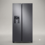 Samsung Bespoke AI Side-by-Side Refrigerator 635 Liters Matt DOI Metal (RS70F65K3TUT)