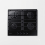 Samsung 4 Plate Gas Cooktop with Powerful Heat Black Glass (NA64N7100AB)