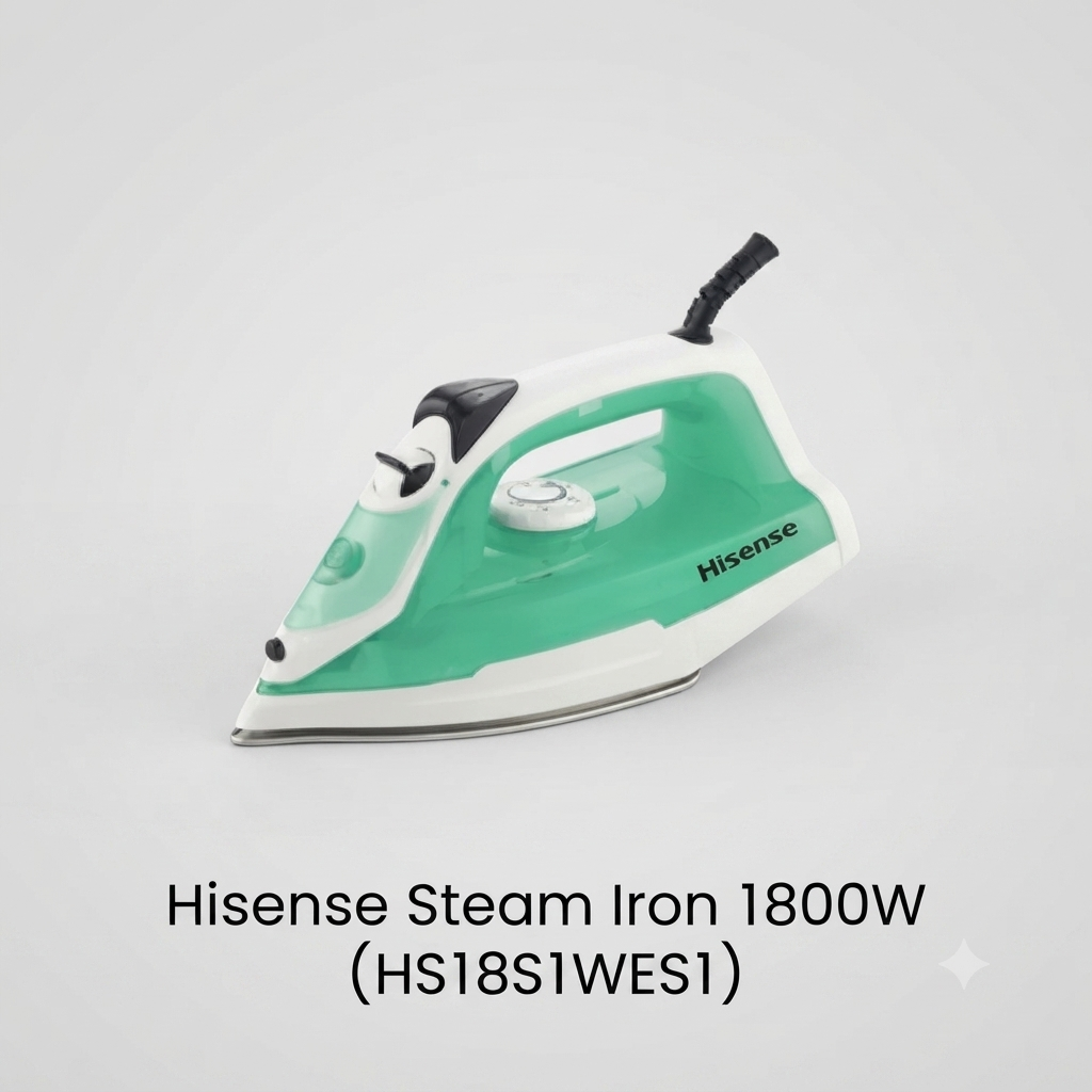 Gemini_Generated_Image_z0ty33z0ty33z0ty Hisense Steam Iron 1800W (HS18S1WES1) - Image 1